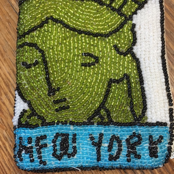 Vintage New York Beaded Coin Purse - Picture 7 of 8